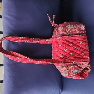 Vera Bradley Provincial Red Mini Duffle